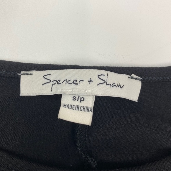 Spencer & Shaw Black Tie Front Dress MSRP $110 NWT Size S - Picture 4 of 7